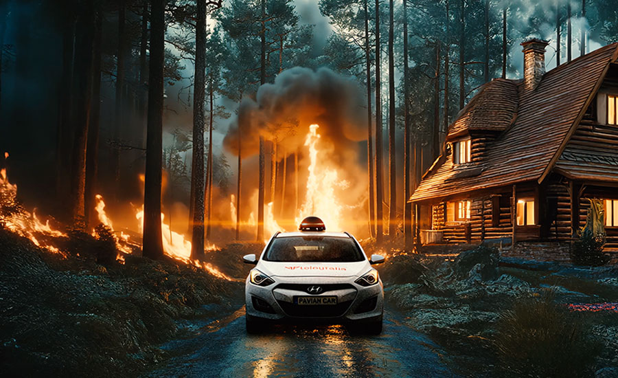 Pavian Car – Solução Móvel para Alerta de Incêndios em Áreas Ameaçadas Sirene móvel Pavian Car para alerta rápido e evacuação em incêndios florestais