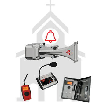 Urban sino eletrónico de igreja que substitui o sino clássico com tecnologia moderna