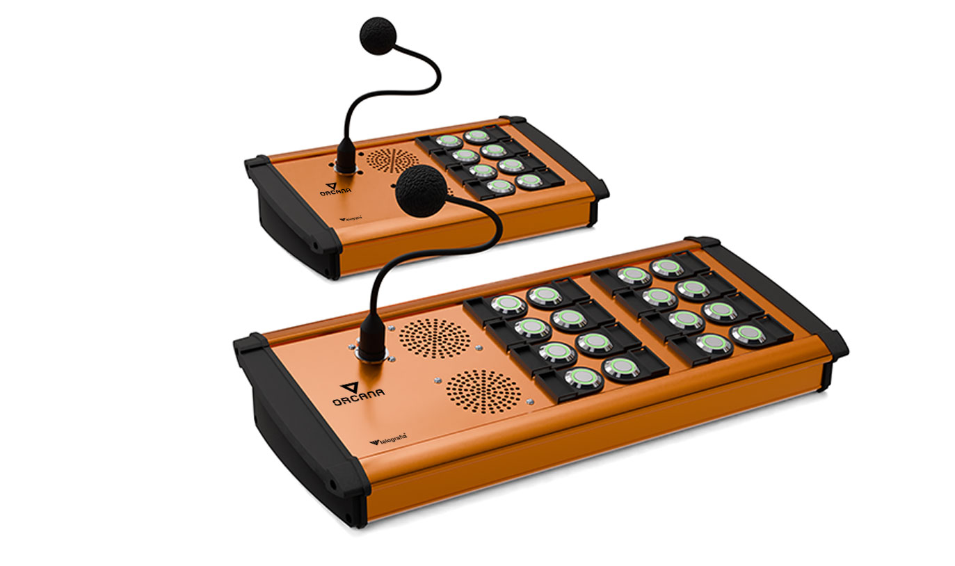 Intercom industriel Orcana en version de bureau pour salles de contrôle